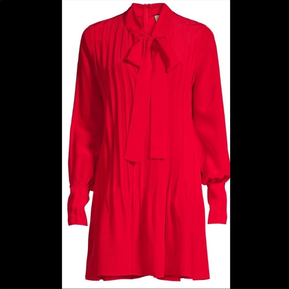 Alexis "Theodora" pintucked dress in silk. NWOT